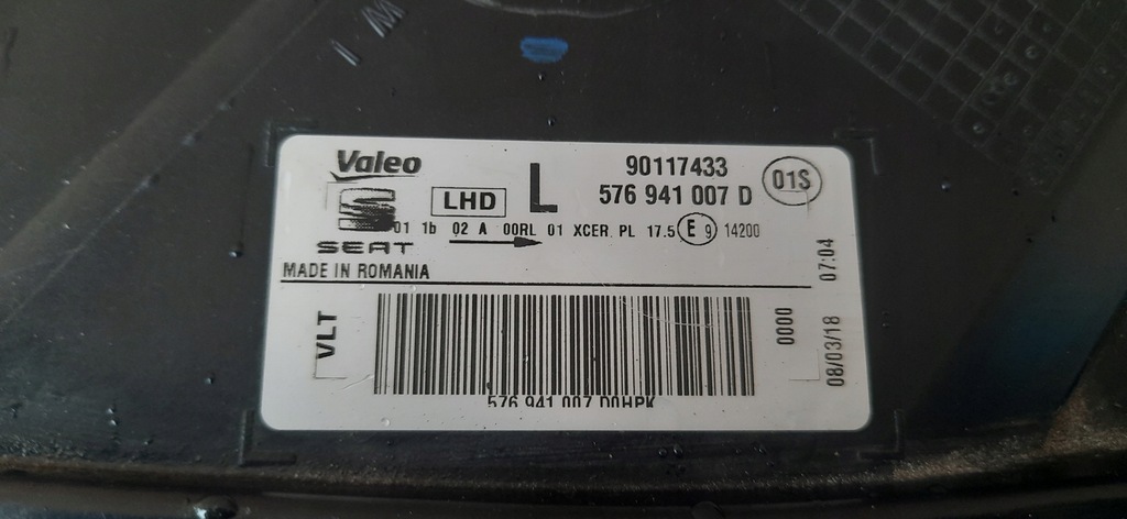 фото №9, Лампа перед левая seat ateca full led 16-