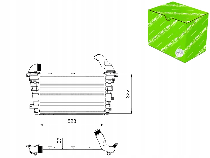 Купити Valeo інтеркулер радіатор повітря valeo 818615 opel zafira
