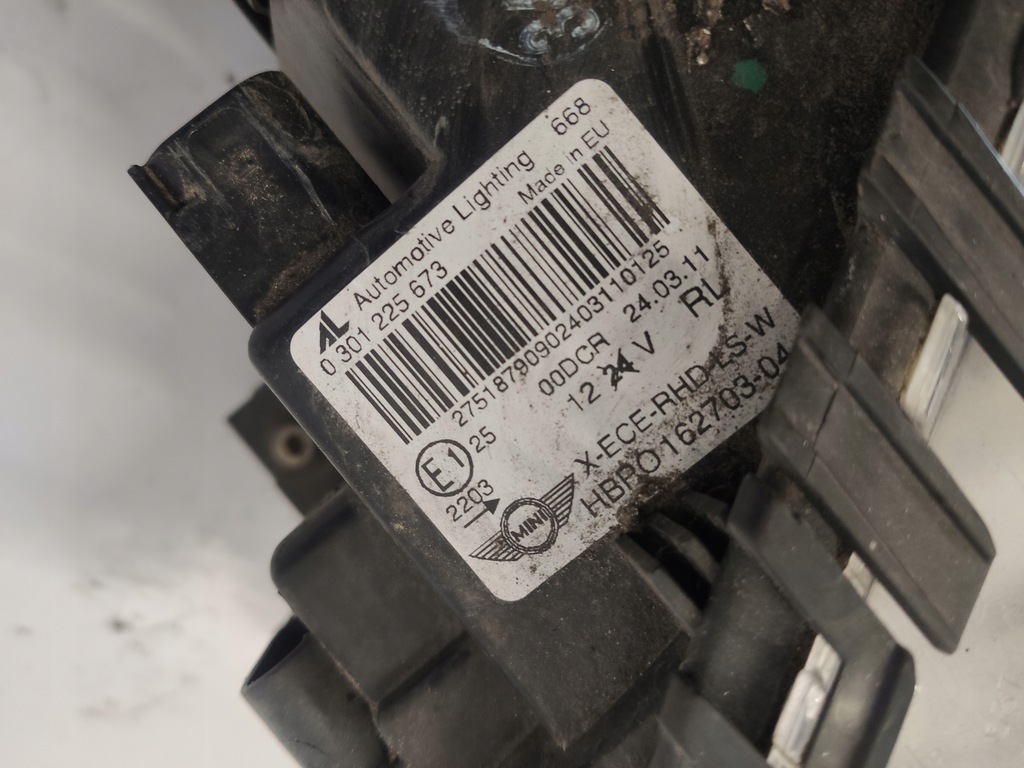 фото №3, Mini r56 r57 lift лампа левый перед ксенон uk anglik