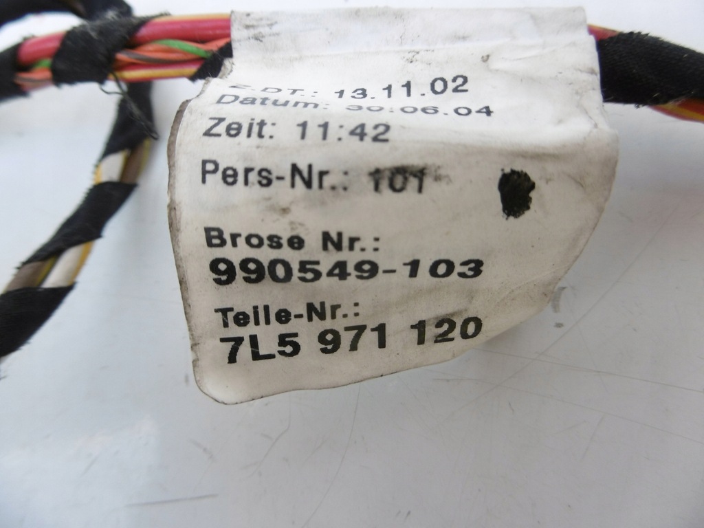 фото №7, Джгут двері лівий правий перед porsche cayenne 7l