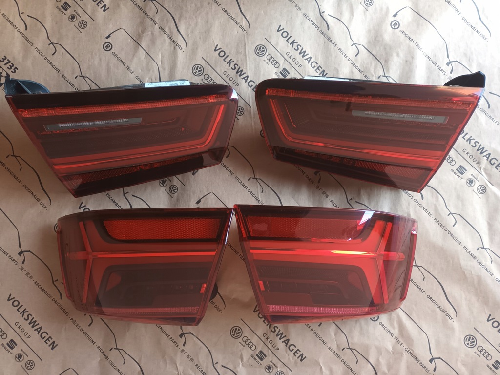 фото №13, Audi sedan a6 c7 4g kompletny задня кришка багажника лампи бампер колір ls9r 2017 30 km