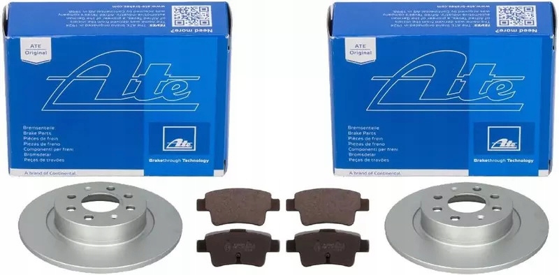 фото №1, Ate гальмівні диски+ гальмівні колодки задня fiat abarth grande punto 264mm