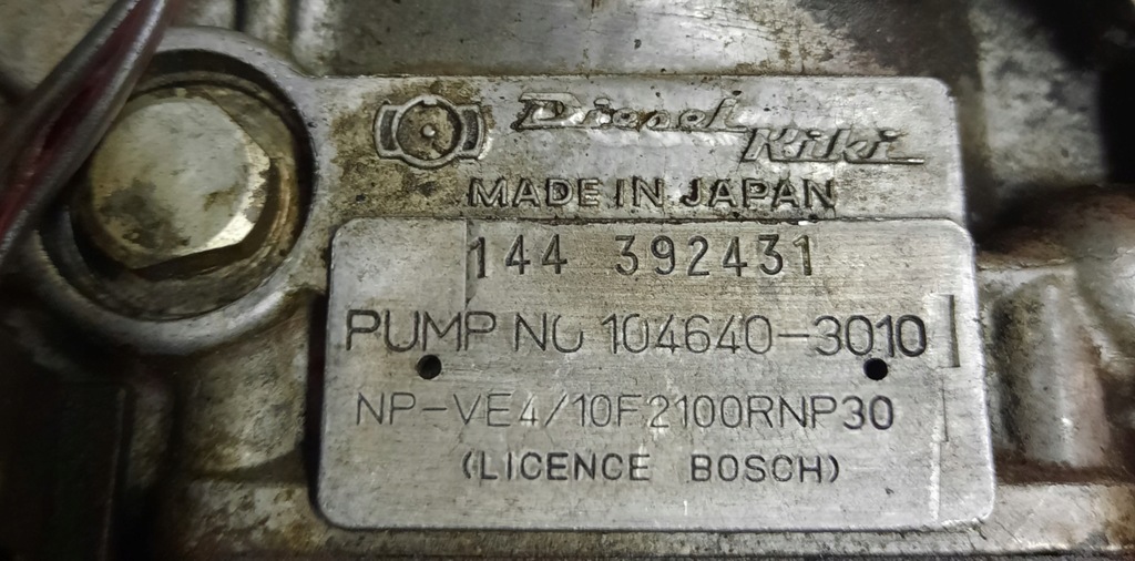 фото №6, Насос впрыскная diesel-kiki/zexel mitsubishi pajero 2.3d 4d55t 104640-3010