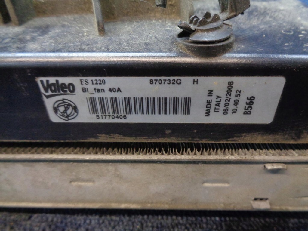 фото №8, Радіатор вентилятор fiat croma 2 ii 2.2 16v бензин 2005-2011r.