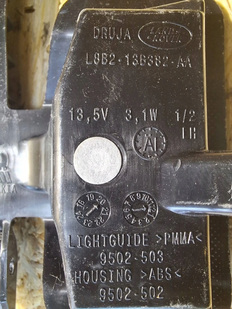 фото №3, Поворотник дзеркало лівий l8b2-13b382-aa land rover defender l663 20-24