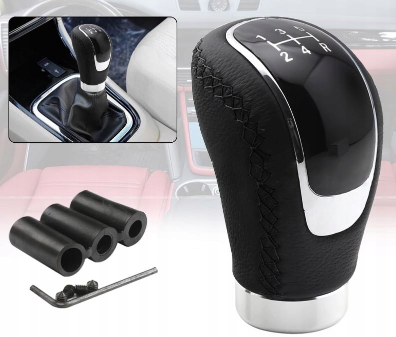 фото №9, Універсальна ручка перемикання передач автомобіля шкіра 5 6 ступенева передач тюнінг