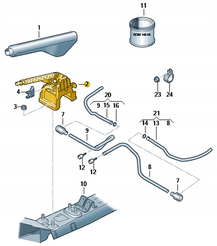 фото №9, Кнопка тормоза ручного vw caddy touran
