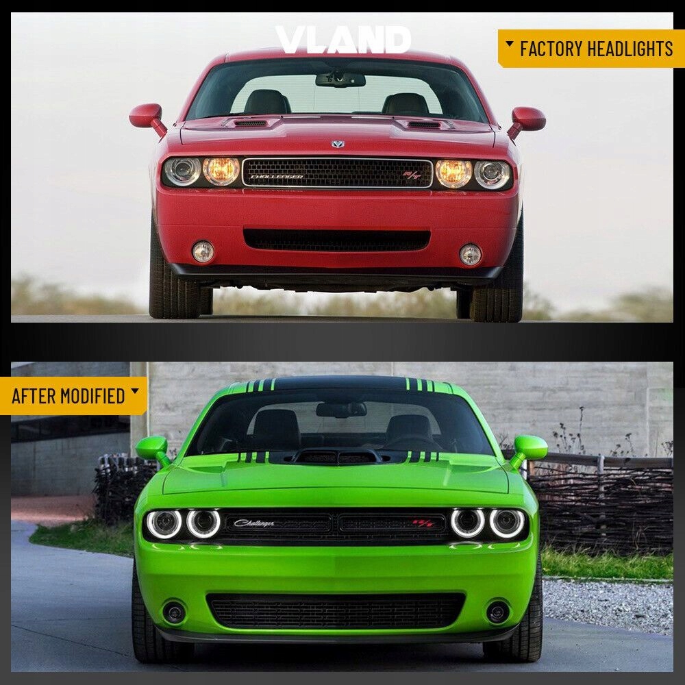 фото №6, Фары лампы led перед dodge challenger 15-22
