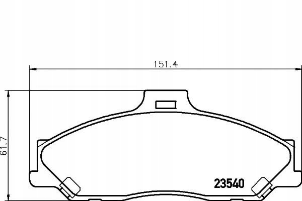 фото №2, Гальмівні колодки гальмівні ford перед ranger 99- mazda b-ser