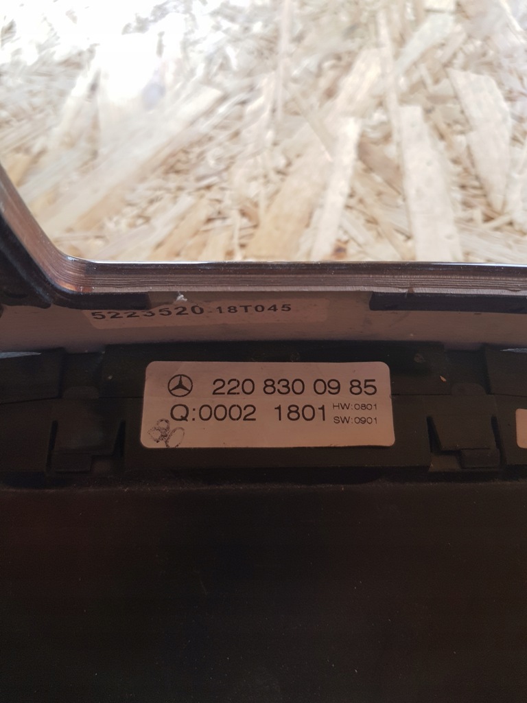 фото №4, Mercedes klasa s w220 рамка радіо кондиціонера