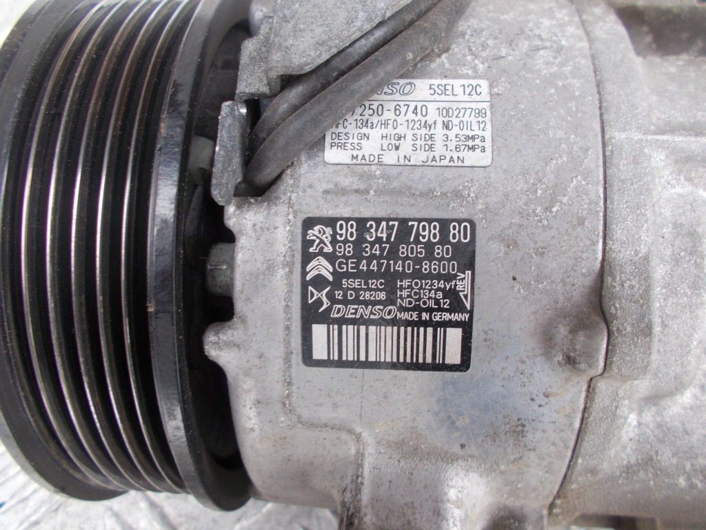 фото №6, Opel crossland corsa f peugeot 2008 компрессор кондиционера 1.2 vti