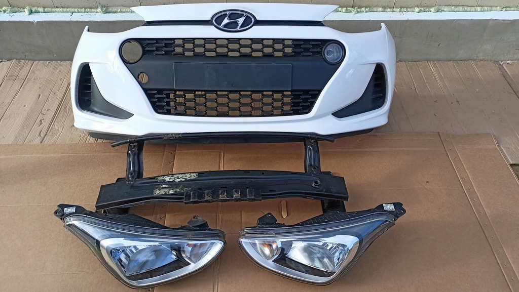 фото №13, Hyundai i10 ii lift перед бампер лампы балка