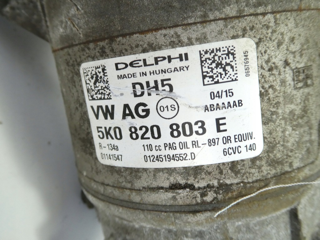 фото №7, Компресор кондиціонера vw passat b7 5k0820803e