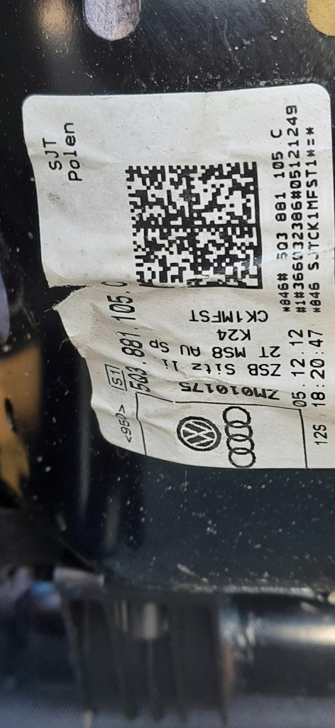 фото №15, Сидіння перед передні заднє сидіння задня задня комплект 3d audi a3 8v