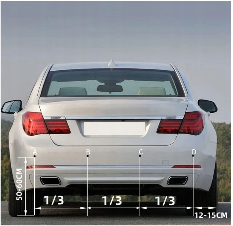 фото №5, Датчик паркування заднього виду перед задня 4 датчики дисплей lcd 2,5m 12v