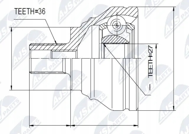 Шрус  полуось npz-sk-009 nty Цена