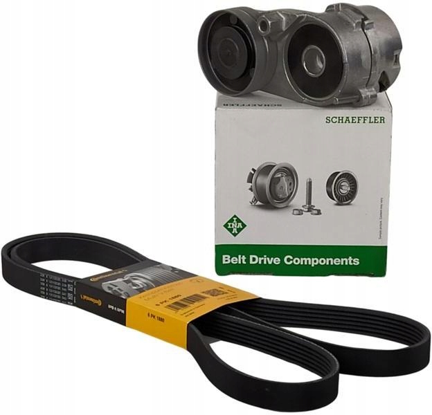 фото №13, Ina натягувач+ ремінь audi a6 c5 a8 d2 2.4 2.8 v6