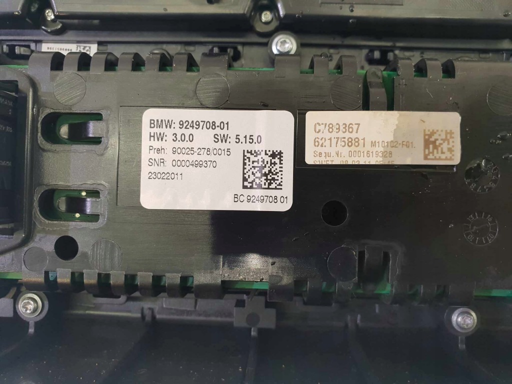 фото №3, Bmw f10 f11 панель радіо кондиціонера 9249708