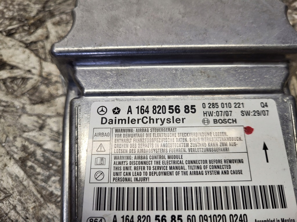 фото №3, A1648205685 модуль подушка безпеки mercedes-benz r w251