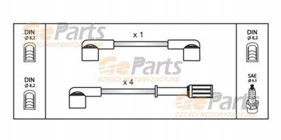 фото №1, Провода зажигания suzuki samurai sj swift 1.0 1.3