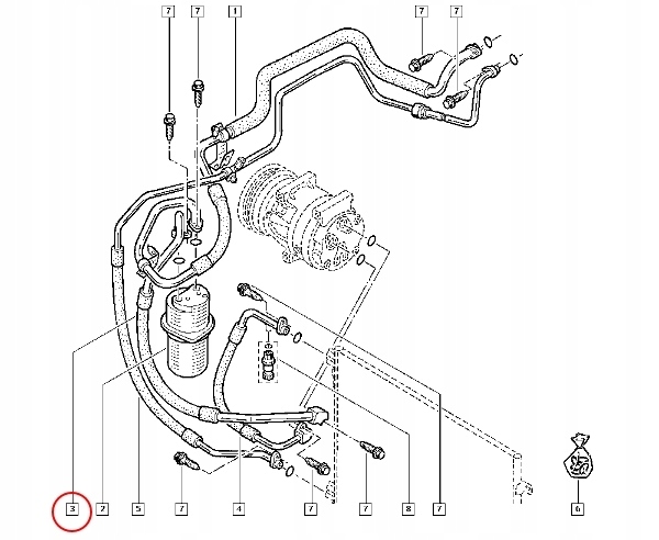 фото №6, Шланг кондиционер. r trafic ii ren 8200413358