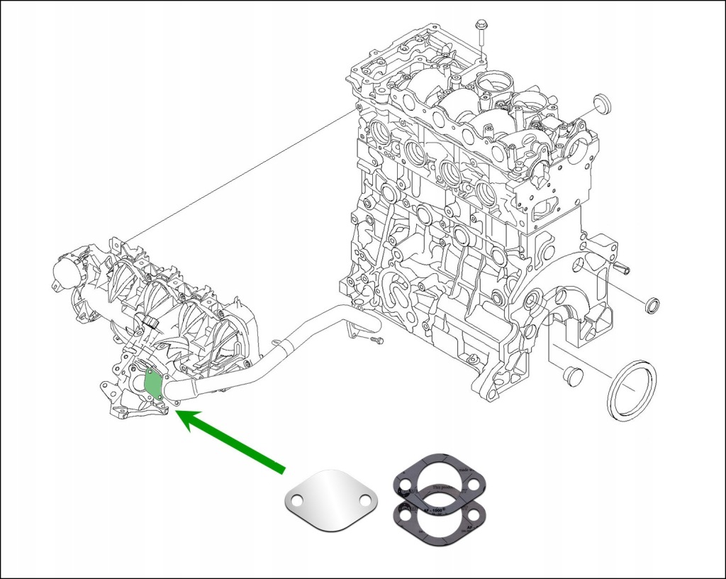 фото №3, Заглушка egr land rover range rover evoque 2.2 d
