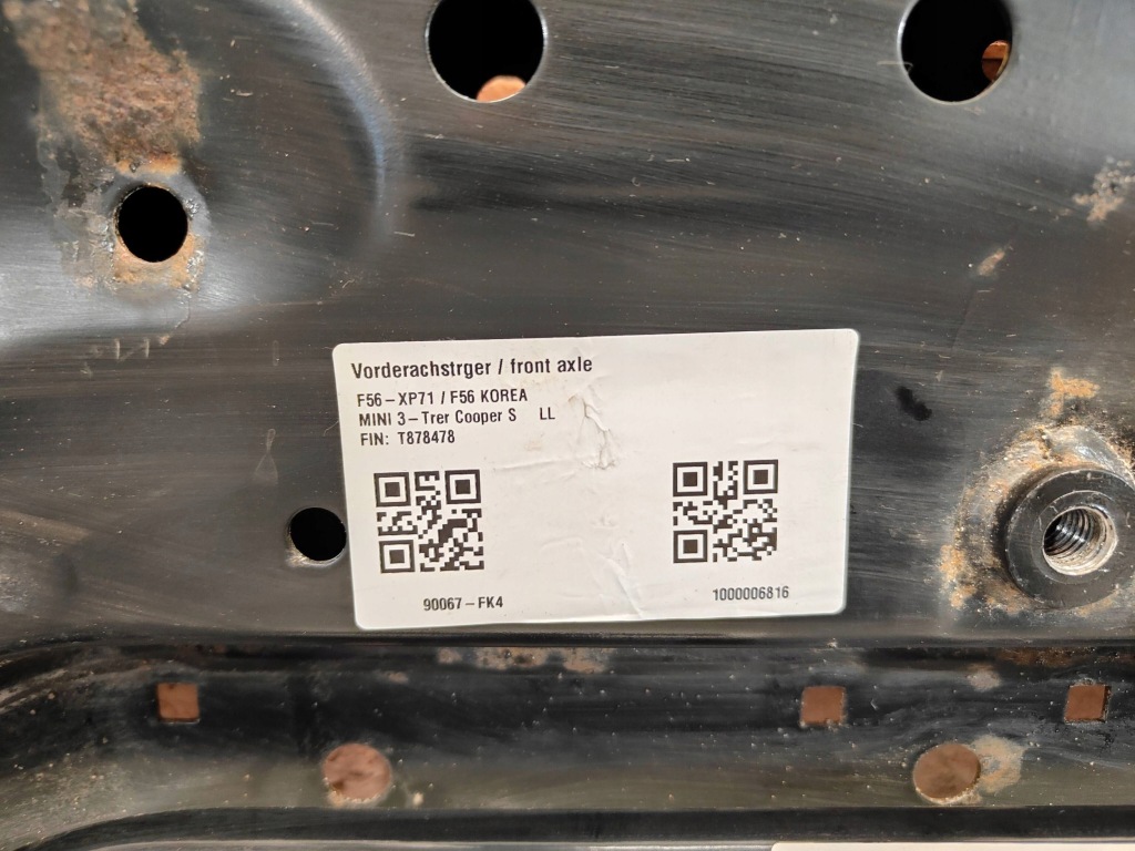 Mini cooper f55 f56 підрамник підрамник підрамник перед передні 6869546 Недорого