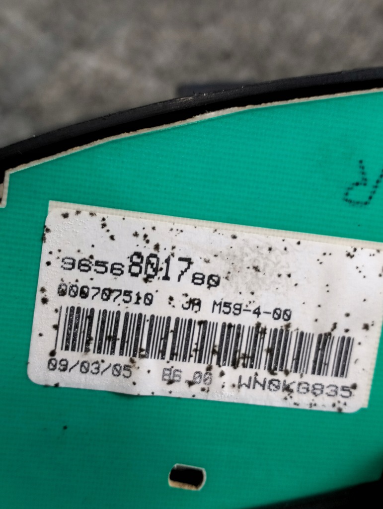 фото №9, Счетчик приборы citroen berlingo i fl 96-11r 55500030000