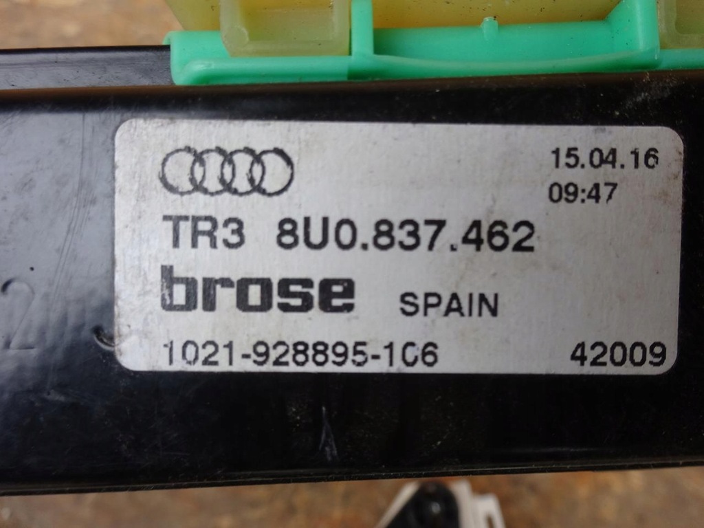 фото №7, Audi q3 8u lift механизм стекло правый перед передний 8u0837462