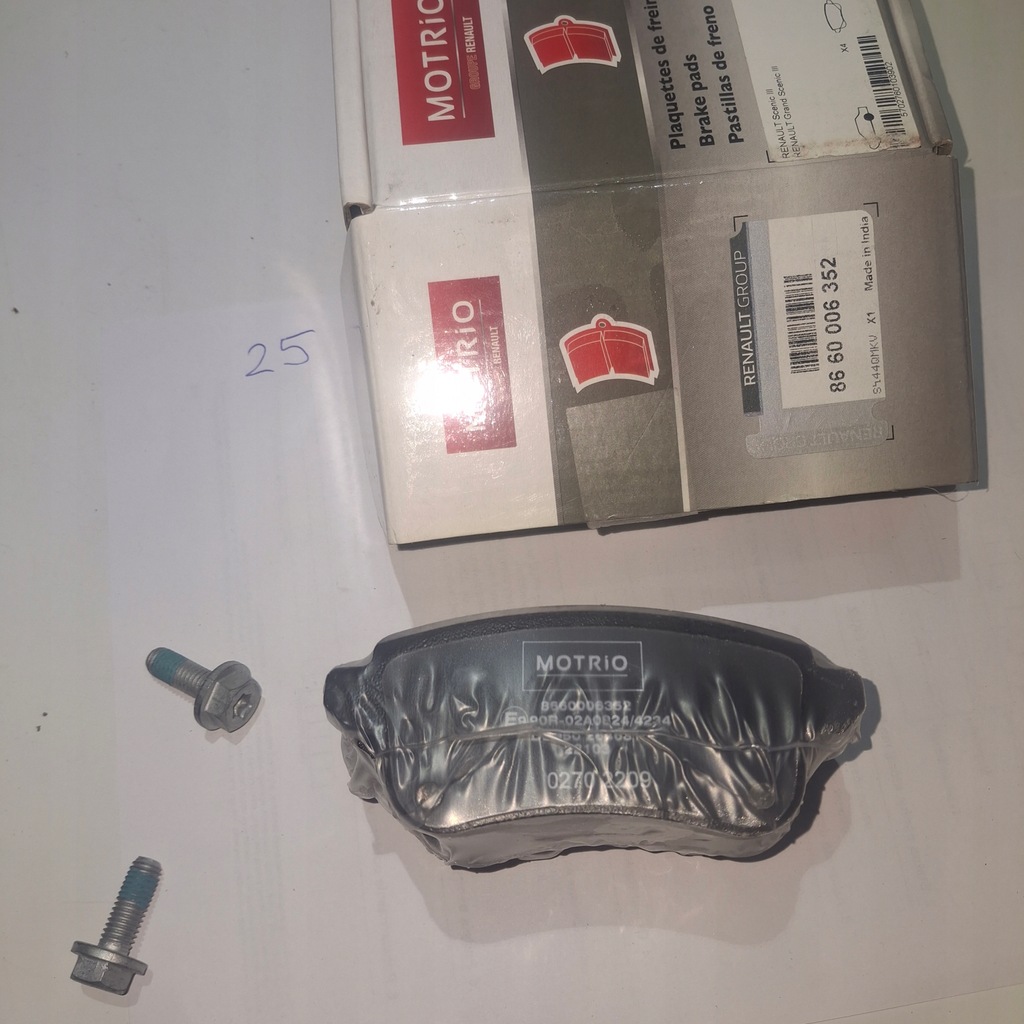 фото №1, Оригинальный номер оригинал renault motrio тормозные колодки тормозные перед master iii movano b nv400
