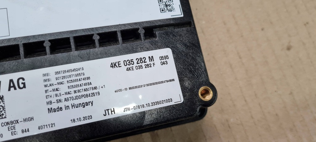 фото №7, Sq8 4m rsq8 q8 модуль блок керування canbox sos 24r 4ke035282m sq7 4m q7