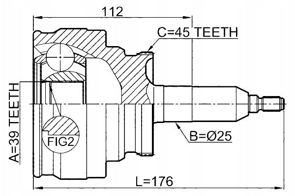 фото №3, Шарнир полуось наружный ford f series f150 2004-2014 can febest