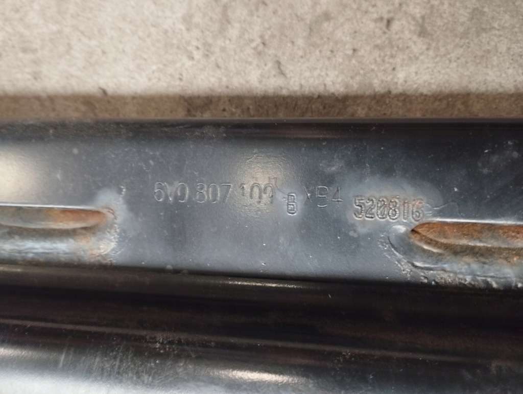 фото №14, Skoda fabia iii 3 підсилювач балка бампера перед 6v0807109