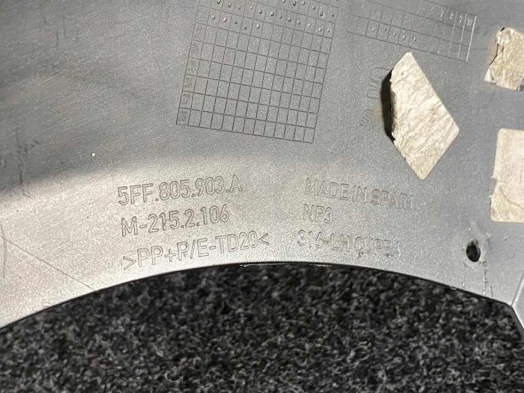 фото №6, Cupra formentor молдинг бампера левая задняя задняя 5ff