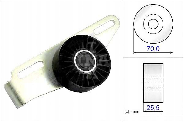 фото №2, Ролик натяжная ремень многоручьевой dacia dokker d