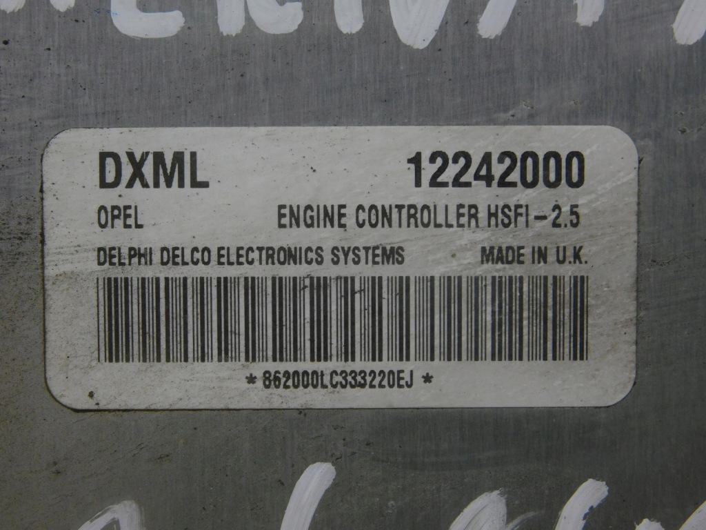 фото №3, Dxml 12242000 блок управления двигателя opel meriva a 1.4