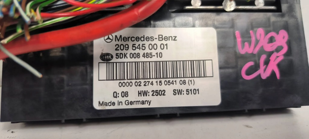 фото №3, Коробка bsi модуль sam mercedes w209 clk 2095450001