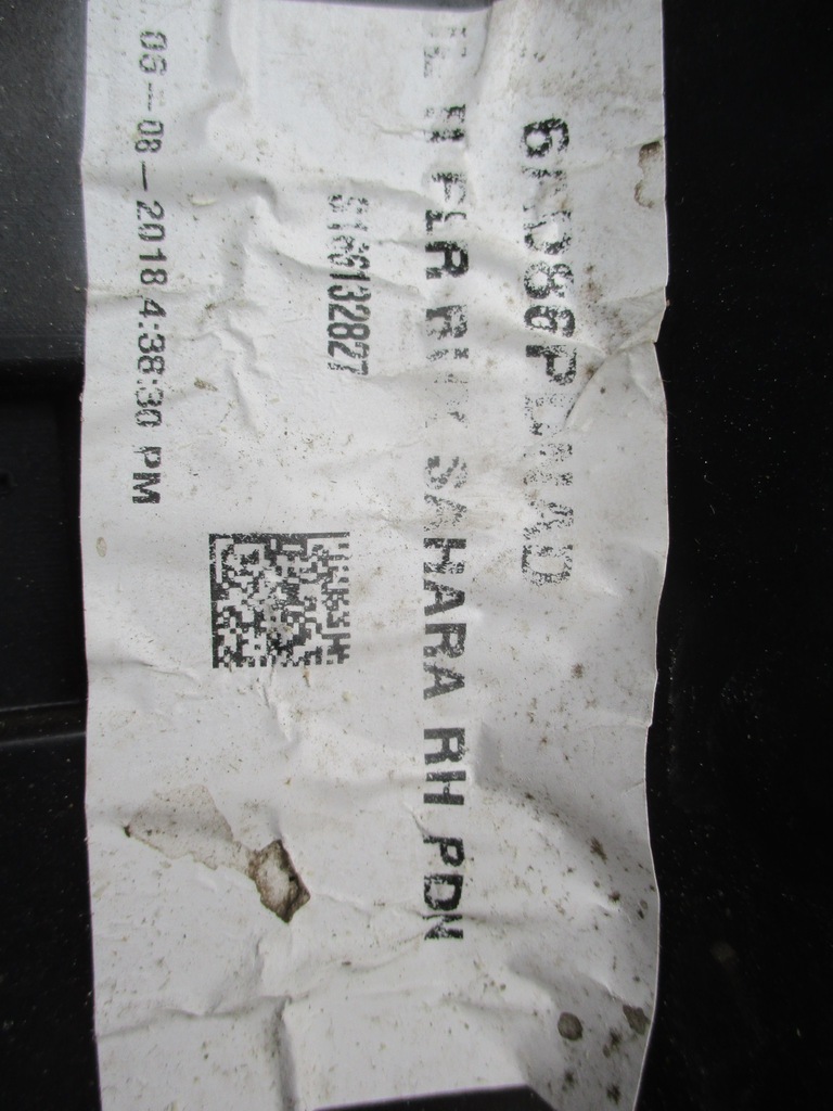 фото №13, Jeep wrangler 2018- молдинг крила права задня s166132827 , gad86pdnad