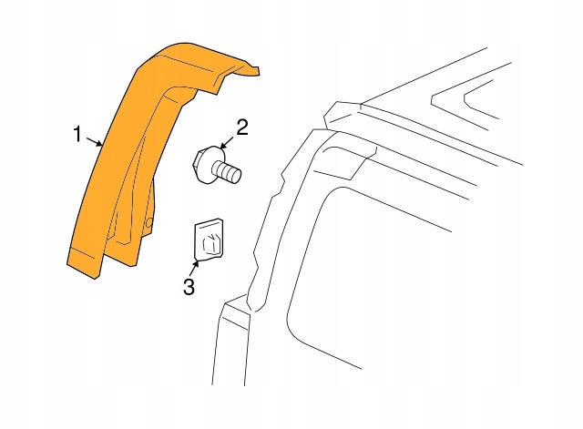 фото №7, Hummer h3 06-10r молдинг кровельная защита корпус молдинг zew. стойка d правая