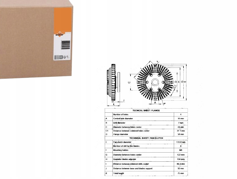 фото №1, Nrf вязкостная муфта сцепление hyundai h 200 2.4