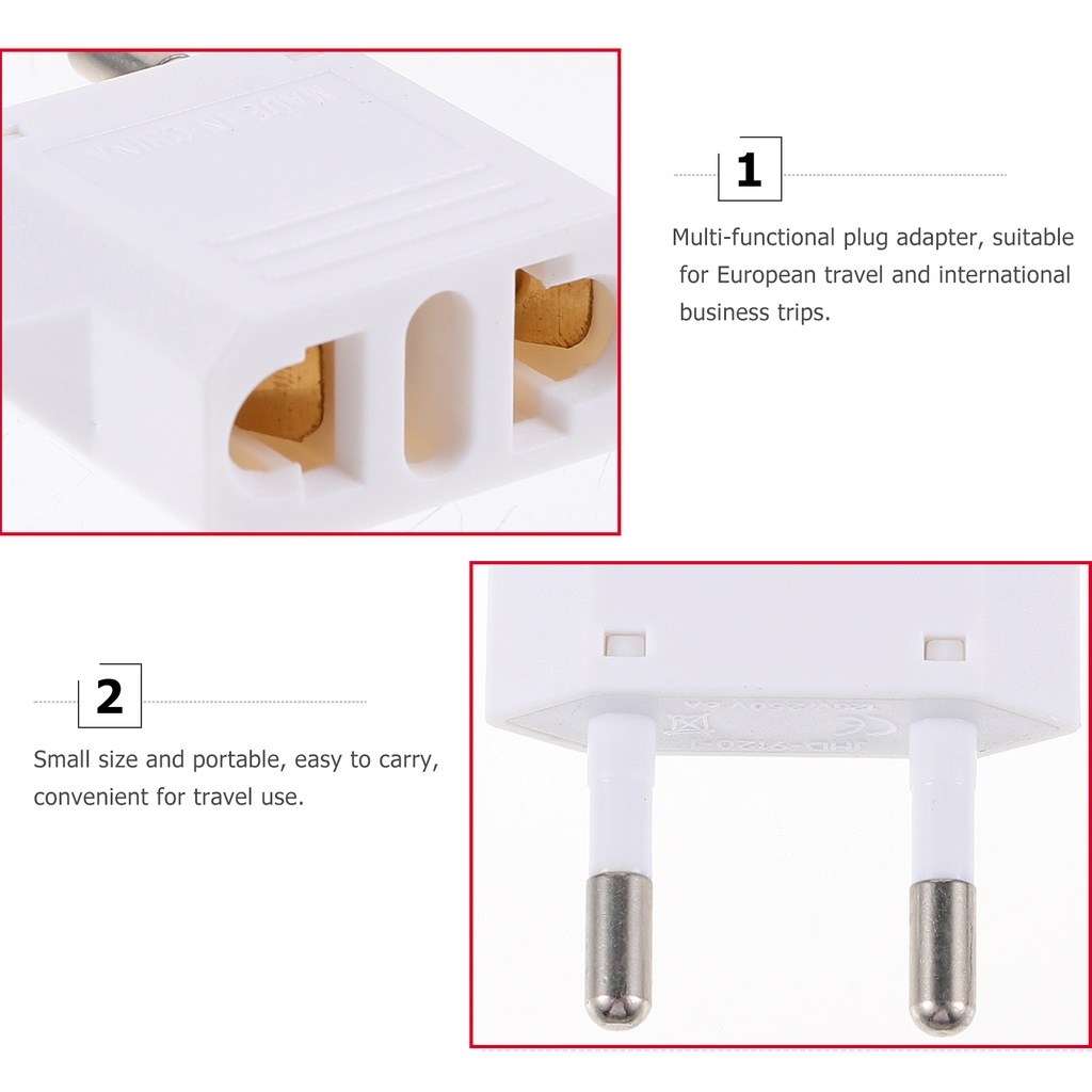 фото №6, Европейский адаптер разъёмы 6a адаптер разъёмы podróżnej na ścianie