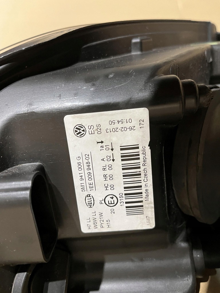 фото №13, Vw golf vi plus лампа лівий правий перед