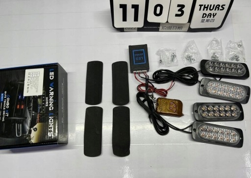 фото №16, 4x led лампа габаритна габаритний ліхтар діодна жовті