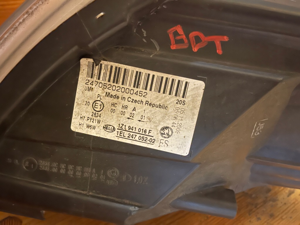 фото №6, Skoda octavia ii лампа передня europa оригінал