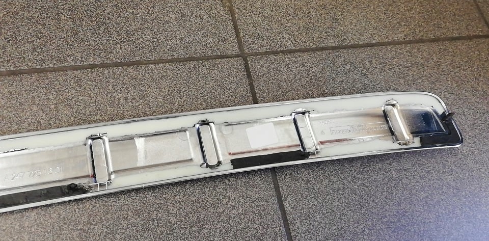 фото №6, Mercedes gla h247 накладка na бампер задняя хром