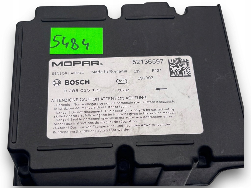 фото №2, Jeep renegade модуль подушка безопасности 52136597 m