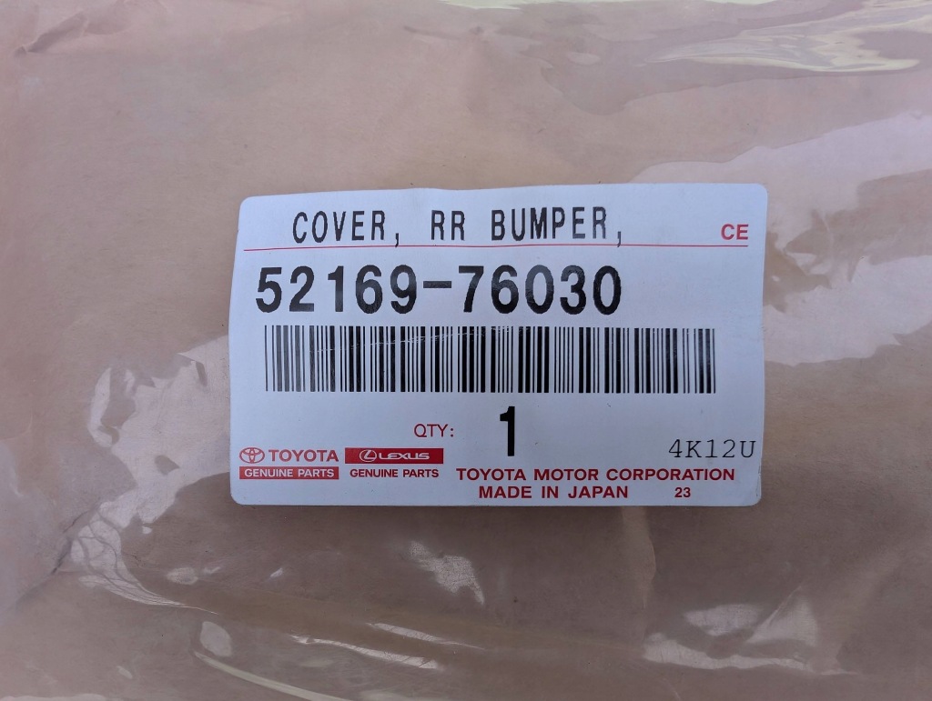 фото №10, Молдинг накладка бампера заднього задня lexus ct 200h 52169-76030 nowa orygina