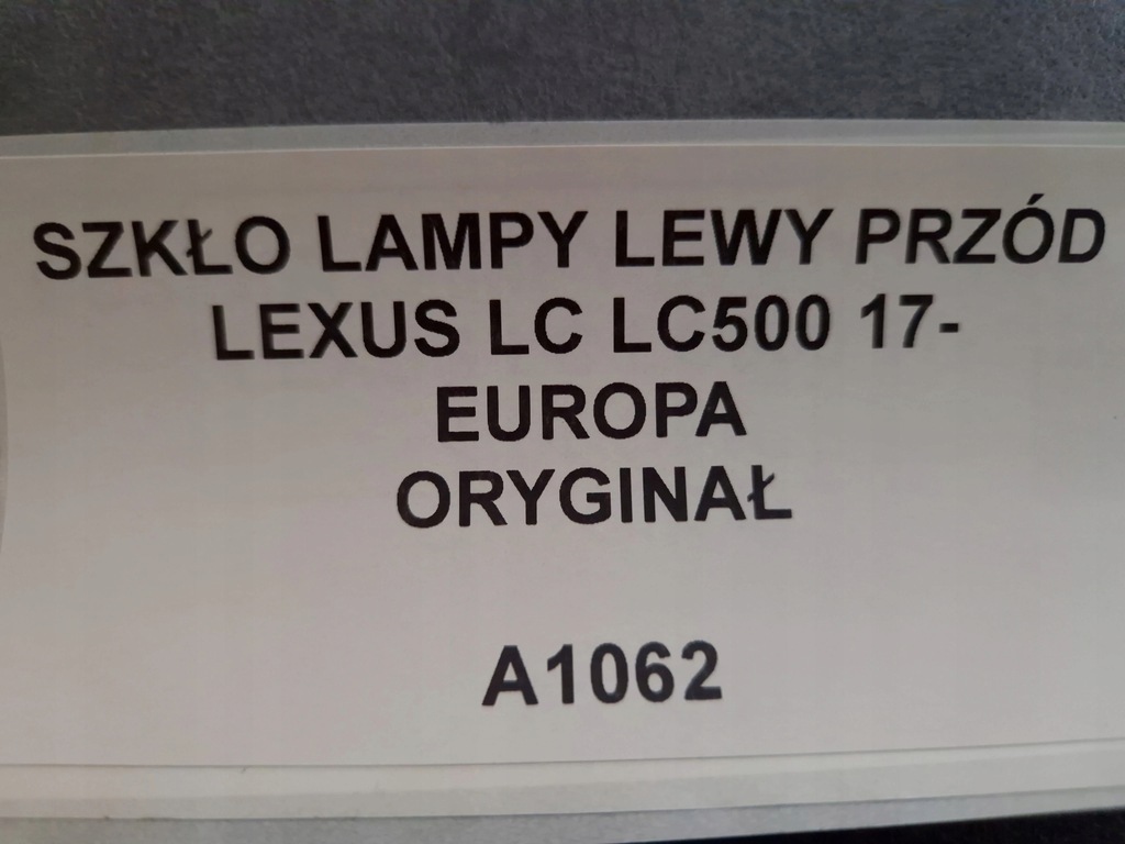 фото №10, Скло лампи лівий перед lexus lc lc500 17- оригінал