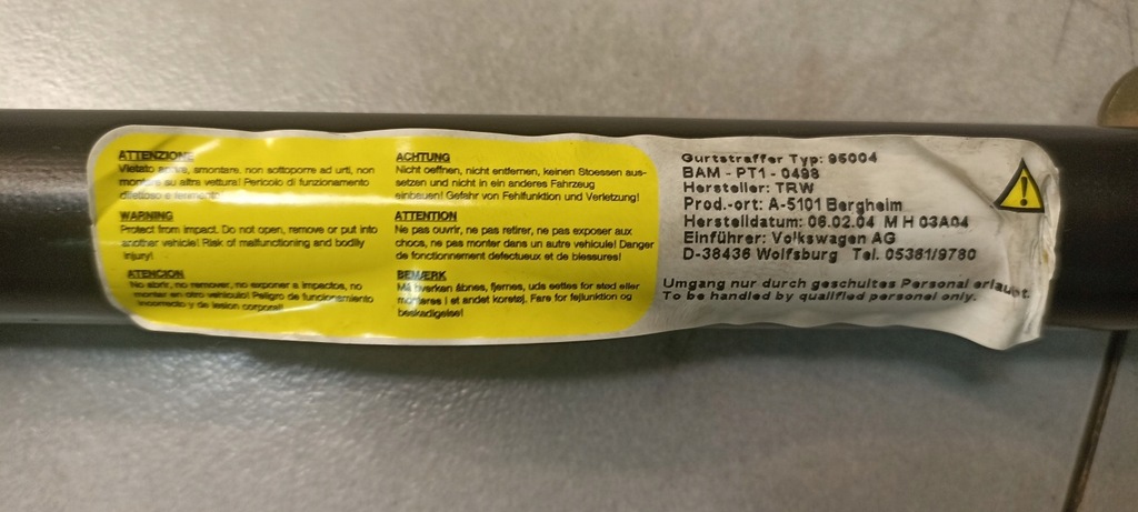 фото №6, Pas безопасности левый задняя galaxy 1.9 tdi автоматическая коробка передач