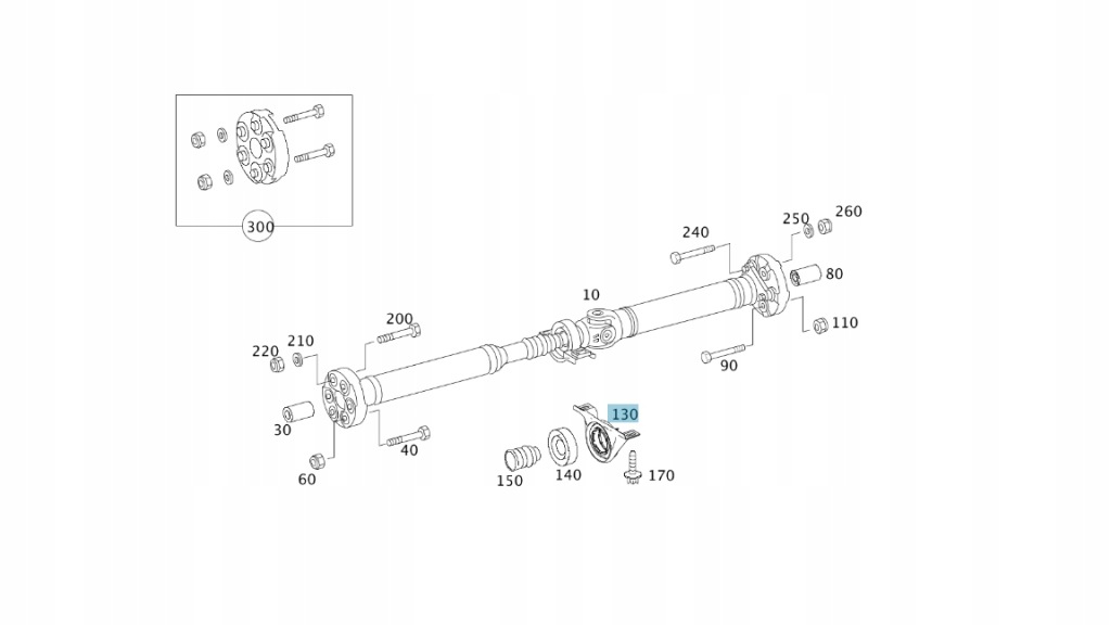 Купити Mercedes-benz оригінальний номер a008 981 4325 підшипник, центральний підшипник вала привідного
